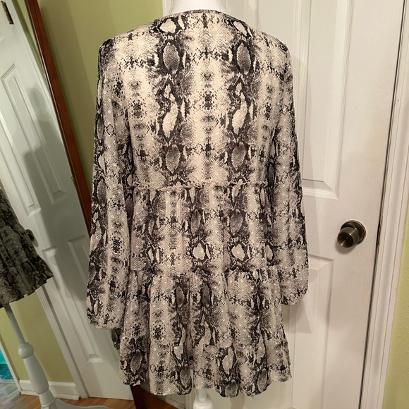 Altard State Snake Print Babydoll Dress - Picture 5 of 6